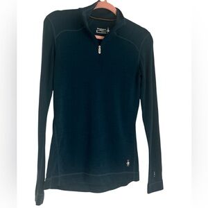 Smartwool Women's Deep Teal quarter zip size M.